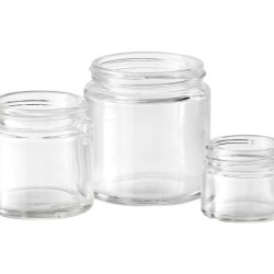 Clear Simplicity Glass Jars